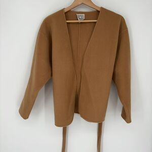 Toteme Tie-Waist Wool Pea Coat